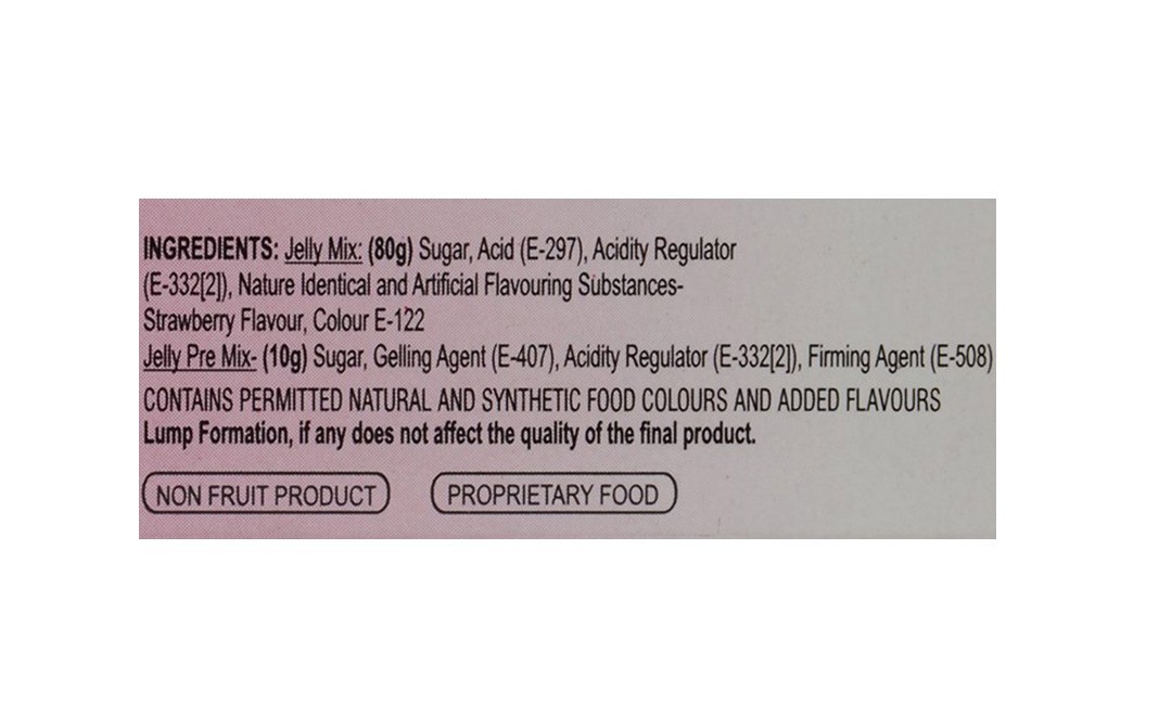 Harnik Vegetarian Jelly Crystals, Strawberry Flavour   Box  90 grams